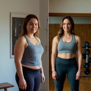 6 week belly ozempic weight loss before and after